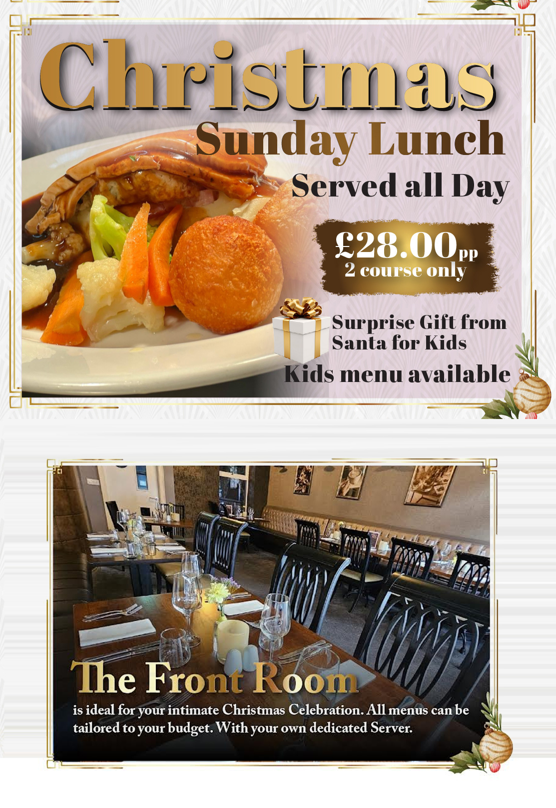 Christmas party 2025 packages ireland