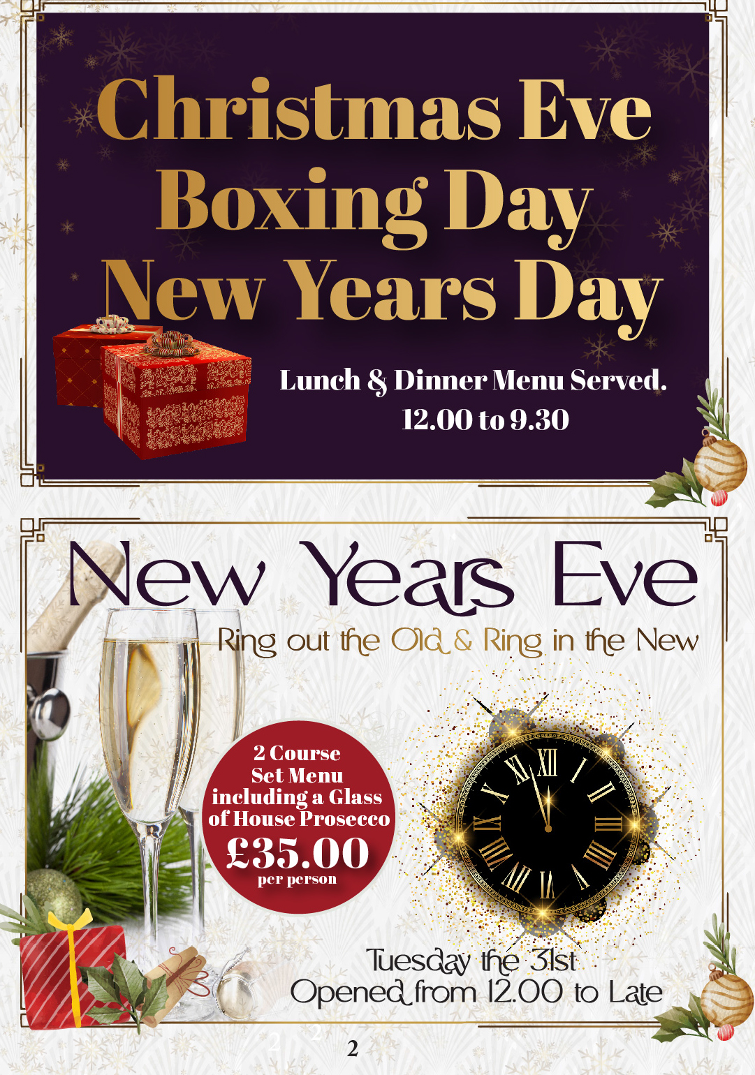 Small Christmas party 2025 venues Magherafelt